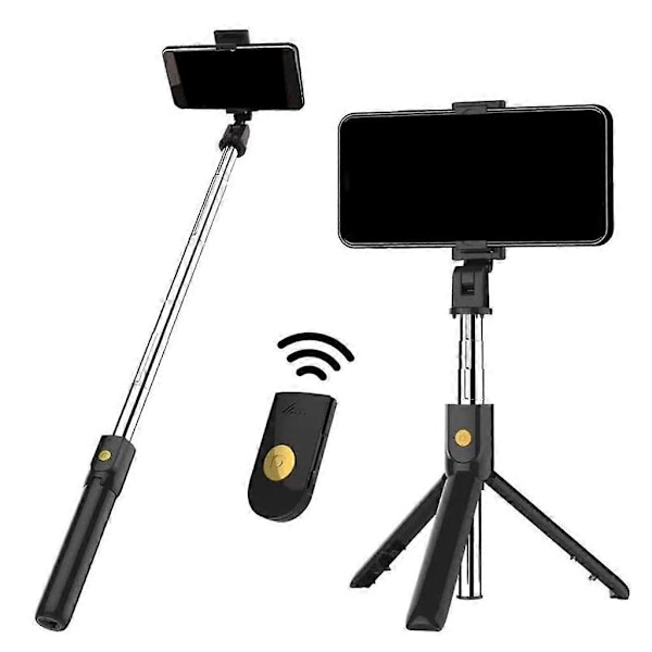 Bluetooth-yhteensopiva Selfie Stick -jalusta Matkustus Irrotettava Langaton Kaukosäädin