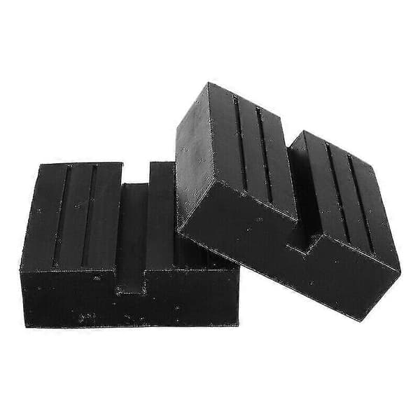 2 stk. Universel Bil Spalte Løftevogn Jack Disk Blok Gummi Pad Guard Adapter