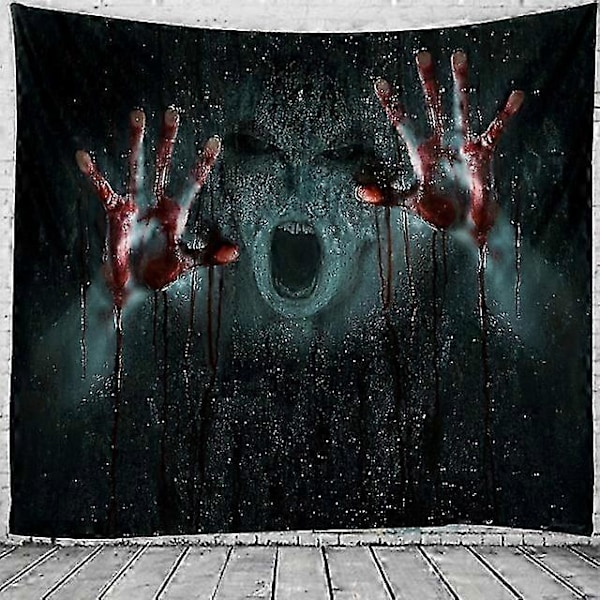 Halloween Dekorationer Monster Semester Vägg Gobeläng Konst Dekorfilt Gardiner Picknick Bordsduk Hängande Hem Sovrum Vardagsrum Sovsal Dekoration Ps -C 150cm 100cm