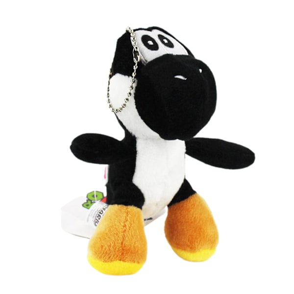 12cm Super Mario Bros Yoshi Plyschdocka för Barn, Barnleksak, Present black