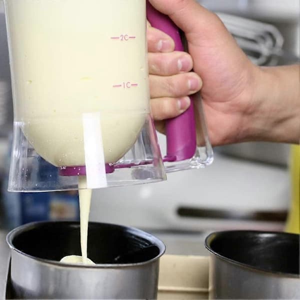 900ml Cupcake Pancake Kagedej Dispenser Mix Pastry Kande Bageværktøjer