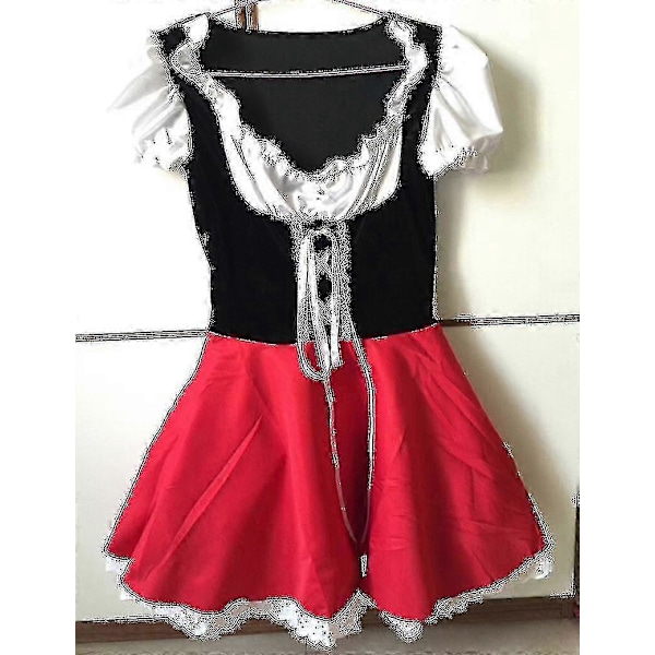 Xs-6xl Deluxe Voksen Lille Rød Hætte Kostume Med Kappe Kvinder Forklædning Halloween Fest Prinsesse Udklædning -DGJR 5xl-red riding hood