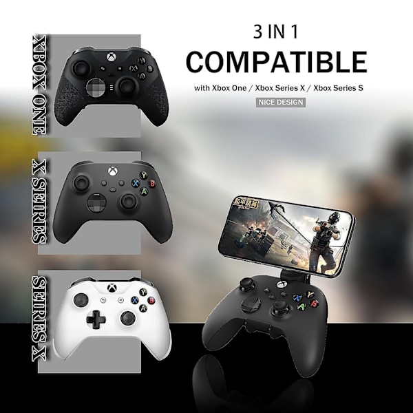 Magnetisk Mobilspillklippfeste for Xbox-kontrollere, Universal Magnetisk Handy Mount Gamepad Controller Clip Halter for Xbox One-kontroller