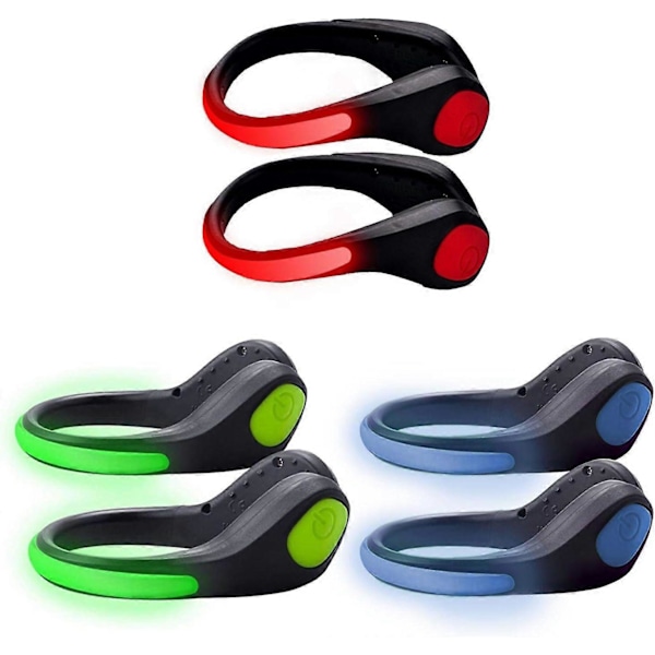 1 stk. LED Lyssko-Klips, Vandafvisende Blinkende Lys til Løb, Jogging, Cykling, Udendørsaktiviteter, Hundeluftning om natten.