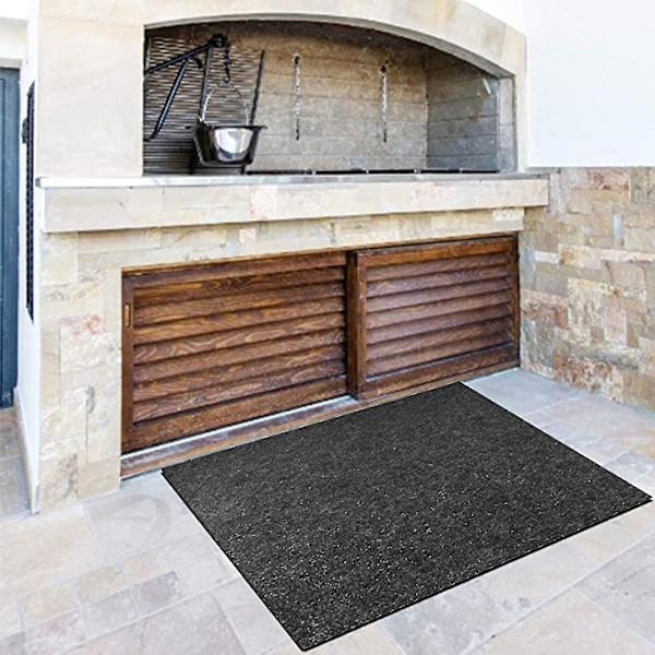 Brannsikker Peismatte, Sklisikker Beskyttelsesmatte, Flammebestandig Pute, 39\" x 72\"