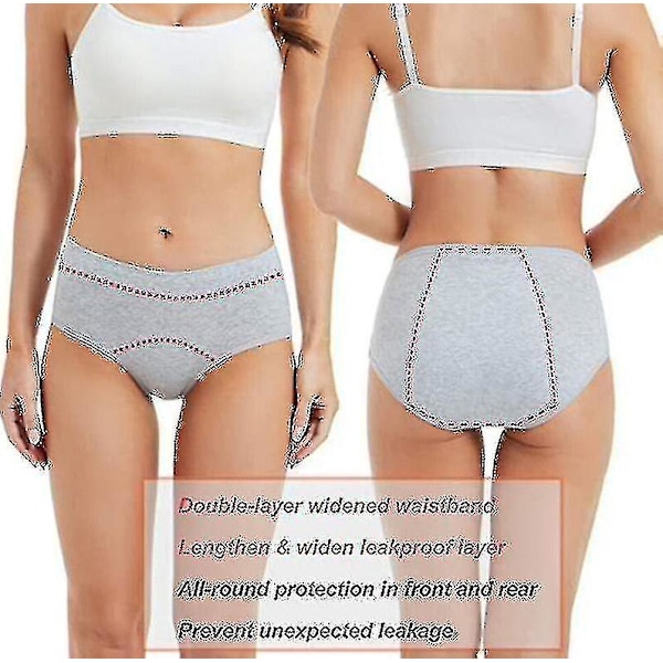 Black Friday 5pc Menstruasjonsundertøy Kompatibel Kvinner Lekkasjesikker Bomull Dametruser Briefs FF R 5pcs