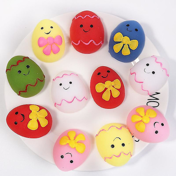 20 st Mochi Squishies Kawaii Påskägg Squishy Leksaker För Barn Stressreducerande Festpresenter Stressavlastande Leksaker För Födelsedag