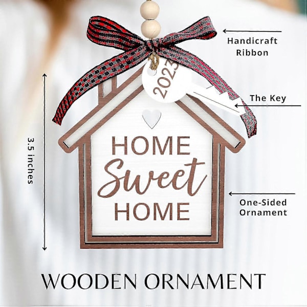 Housewarming gaver til nyt hjem, Housewarming gave til nyt hus, Første nye hjem julepynt 2024, Ny hjem gave -CHSZ style 2