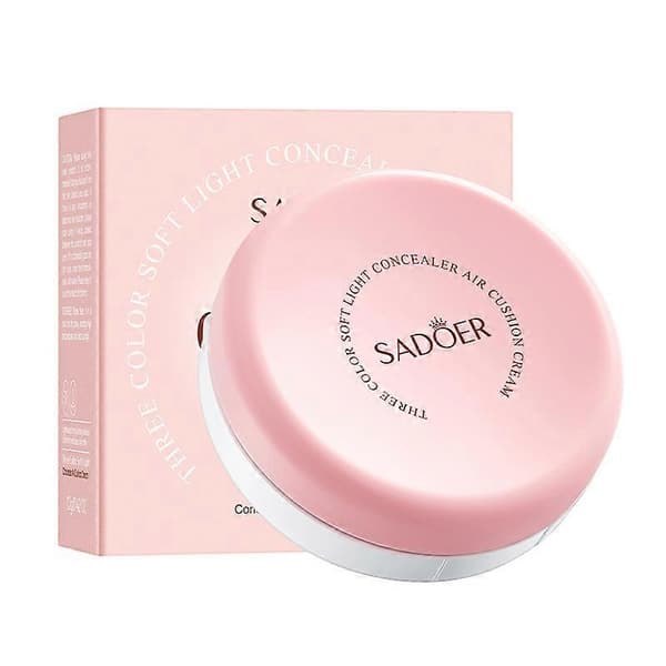SADOER Hydrating Cushion Foundation Nature - 24H Langvarig, Oljekontroll og Poreutjevning