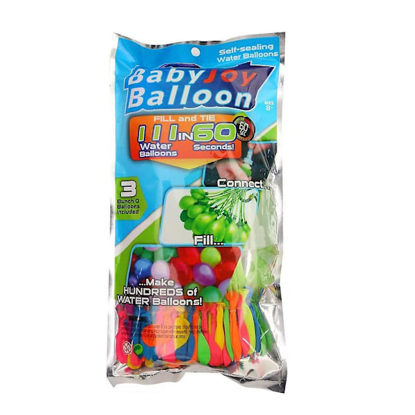 1-3 poser Vannballonger Sett Instant Vannfylling Ballonger Selvtettende Ballonger For Bassengfest 1bag-111pcs