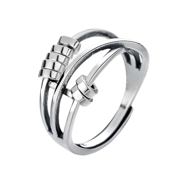 Angstring, Lindre Angst og Stress, Roterende Ring, Retro Justerbar Ring