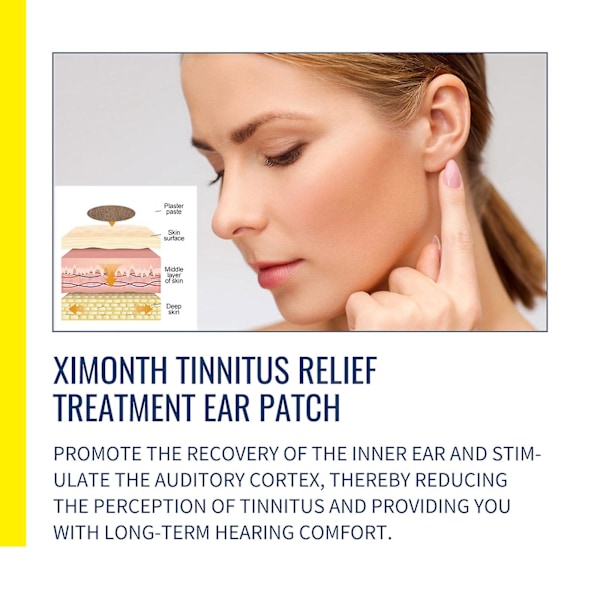 Tinnitus-lievityksen hoitoon tarkoitettu korvapihvi, Tinnitus-lievitys korvien soimiseen, Korvien hoitoon tarkoitettu Tinnitus-hoitoon tarkoitettu yrttipihvi parantaa kuuloa 5 pack - 50pcs