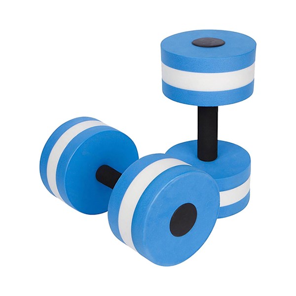 1 Par Aqua Fitness Hantlar Skum Dumbbells Hand Barer Pool Resistance Träning blue