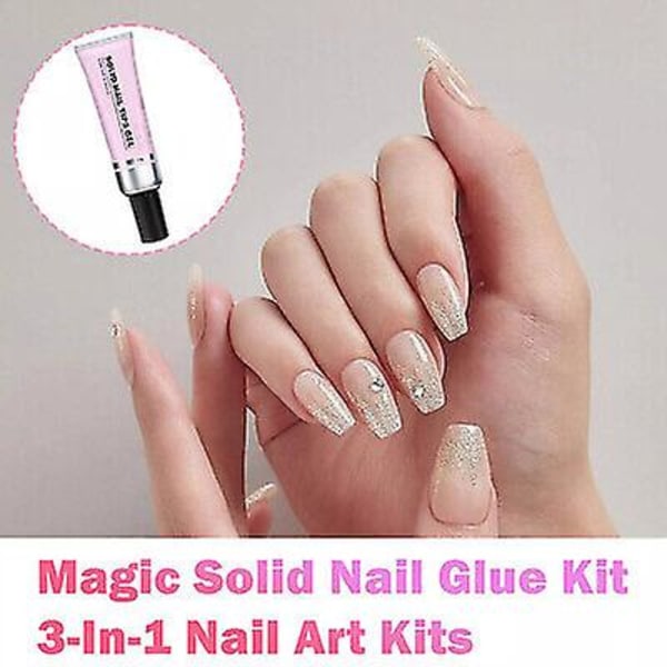 Nye Ankomster: Solid-state Manicure Sticker Gel, Bærbar Neglegel, Håndhærdende 1pc nail glue remover