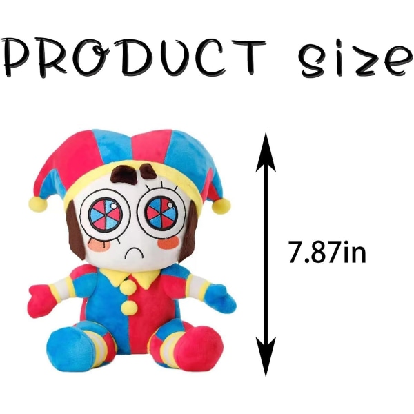 Digitaalinen sirkuspehmo, upea Pomni- ja Jax-pehmolelu, uudet Digital Circus -täytetyt pehmolelut, sarjakuvatyynylahjat (2 kpl)