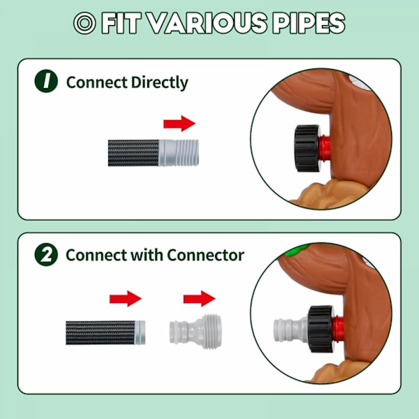 Vann sprinkler for barn 3-8 år, vannspill med 8 dinglende rør, sommer sprinkler leketøy for plen hage utendørs vannspill -GSL FF Y ZD