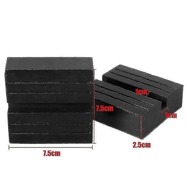 2 stk. Universel Bil Spalte Løftevogn Jack Disk Blok Gummi Pad Guard Adapter