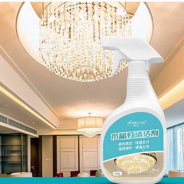 Krystal Lampe Rengøringsmiddel Multifunktionelt Rengøringsmiddel Lampe Lysekrone Fliser Glas Krystal Hjemmeprodukter Rengøringsmiddel 450ml Flye242239