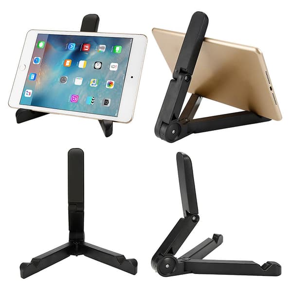 Universal Justerbar Bærbar Tabletholder Stativ Skrivebord for iPad Telefon iPhone white