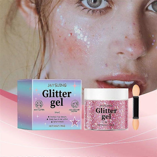 Glitter Gel Kirkas Valkoinen Korkeakiiltoinen Geeli Kehon Korkeakiiltoinen Geeli pink