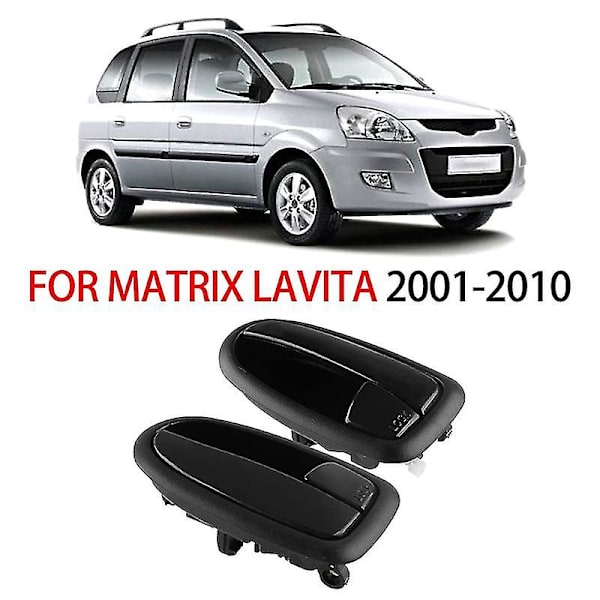 Auton musta sisäovenkahvan lukko, yhteensopiva Hyundai Matrix Lavita 2001-2010 - Sisäovenkahvat right