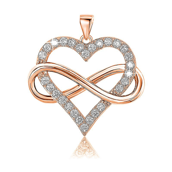 925 Silver Nummer 8 Halsband Diamant Hänge silver