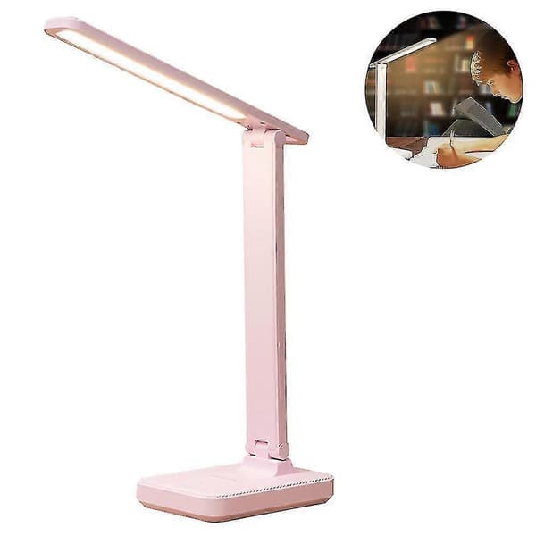 LED skrivebordslampe leselampe med USB-lading