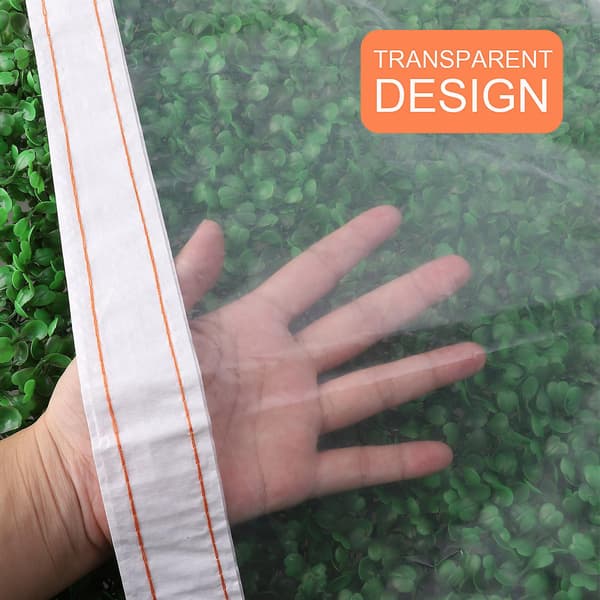 100% Nytt Transparent Takduk PE-Material, Damm- och Vattentätt 300*250cm