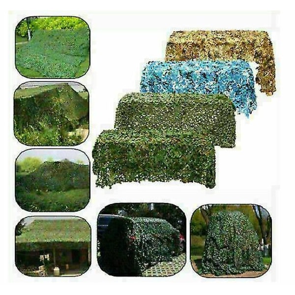 4m*6m Camo Net Huntingshooting Camouflage Hide Army Camping Woodland Netting Fde -GSL 4m x 6m