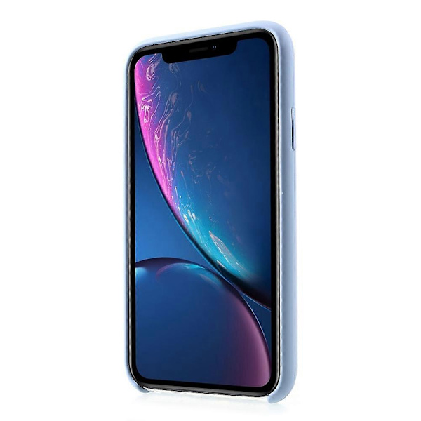 1:1 Skal för iPhone XR 6.1 tum Solid Silikon Silkeslen Bakstycke style e