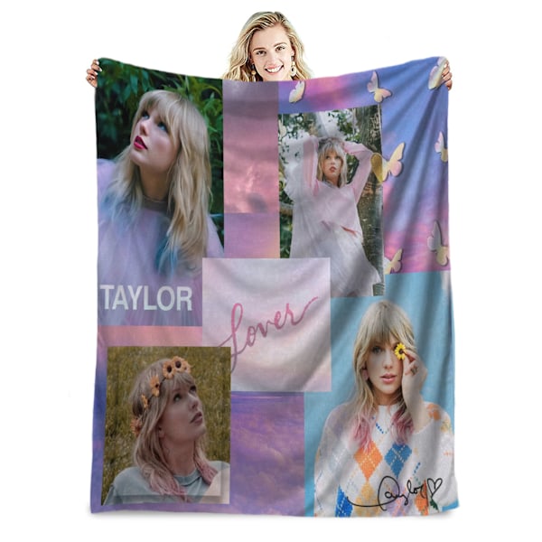 Famous singer flannel blanket Taylor Swift gift blanket air conditioning blanket nap blanket cover blanket celebrity blanket 130*150cm
