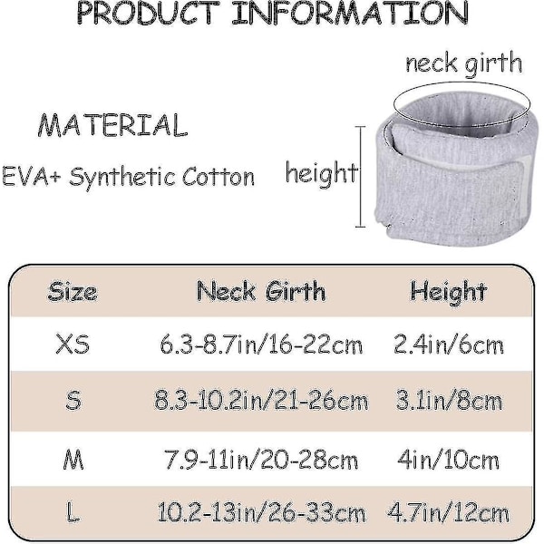 Halsstøtte for hund, halsstøtte for katt, elisabethansk krage for kjæledyr etter kirurgisk rekonvalesens, cervical vertebral forstuinger ustabilitet nakkestøtte_ZC ZD NJ grey