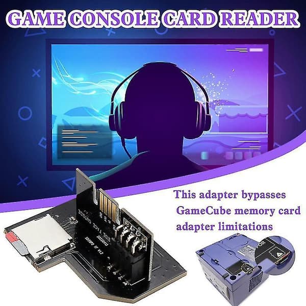 For Ngc Sd2sp2 Pro Gamecube Konsolladapter Sdload Sdl Micro Sd / Tf Kortleser ZD A