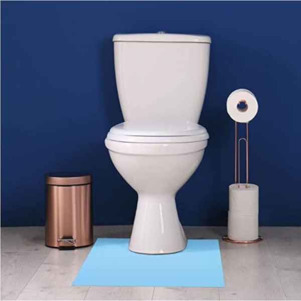 50 engångs toalettgolvmatta i non-woven, vattentät, halkfri fotplatta, absorberande dyna Five-pointed star print 60X60