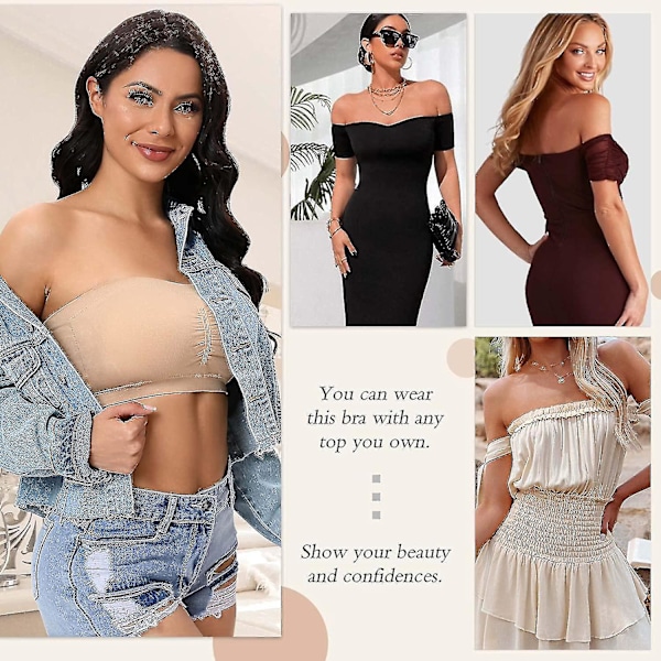 Eau Bra Polstret Trådløs Sless BH Til Kvinder Eau Top BH Eau Sless Bralette Wire Tube Top ZD B2 J small