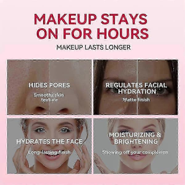25-26 3 stk. Pore Base Gel Creme Usynlige Porer Ansigtsprimer Makeup Base Make Up 30ml