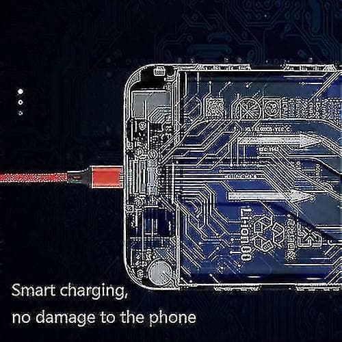 3 i 1 USB-kabel til mobiltelefon - Hurtig strømledning, strømkabel, strømkabel