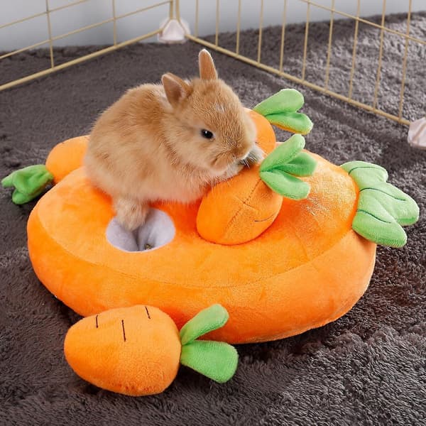 Kanin-Foderlegetøj, Marsvin-Fodermåtte, Snuffle-Måtte Kaninlegetøj Dyr Interaktivt Til Kaniner Bunny Marsvin carrot