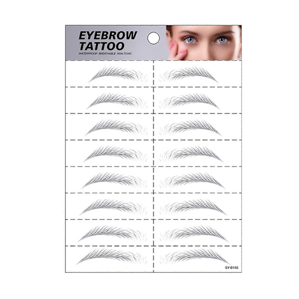 Beauty Secrets Nagellim Yebrow Sticker Simuleringsbryn Semi-Tatuering f