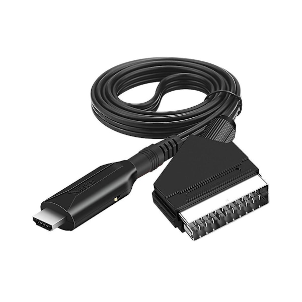 Scart til -Kompatibel Kompatibel Kabelkonverter Professionel Video Audio Adapter til HD TV DVD Spil