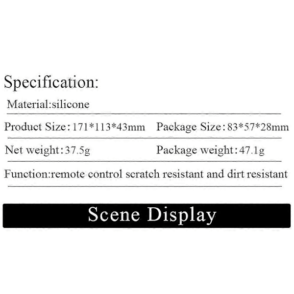 Kaukosäätimen silikonikuori naarmuuntumaton vedenpitävä suojus FPV-yhdistelmälle