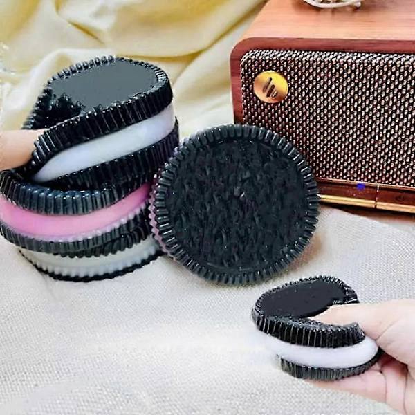 Stor Oreo Keks Kläm-Leksak Mochi Taba Stressavlastande Leksak Present white sandwich