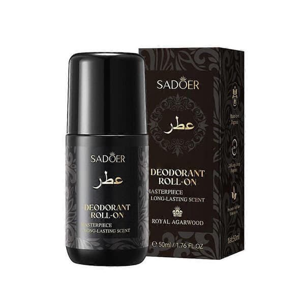 SADOER Deodorant Roll-On - 24H Luktkontroll Sammetrosdoft Resekompakt Platinum 1pcs
