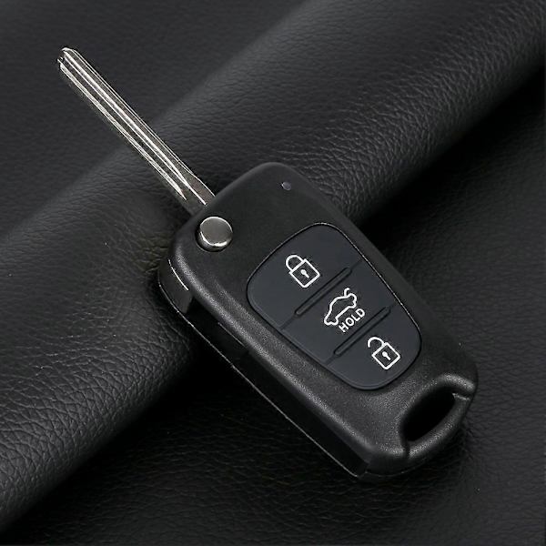 OkeyTech Kaukosäätimen Avainkuoret Hyundai Accent Kia Picanto Sportage K5 3 Painiketta Käännettävä Taittuva Kaukosäätimen Avainkotelo 2pcs