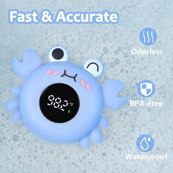 Badtermometer för Bebis, Digital Badvattentermometer för Säkerhet, Flytande Badleksak för Nyfödda seal degrees centigrade
