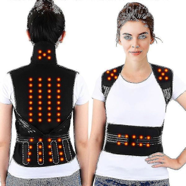 Magnetic Therapy Self-heating Waist Back Shoulder Support Posture Corrector Spine Lumbar Brace Belt Pain Relief_gift -GDZD