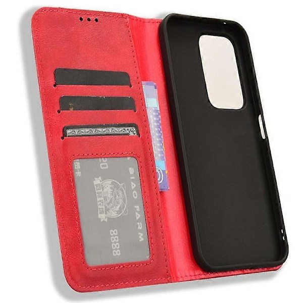 Kompatibel til Honor 200 Lite Wallet Læder Cover Wallet Stand Engros Telefon Cover red