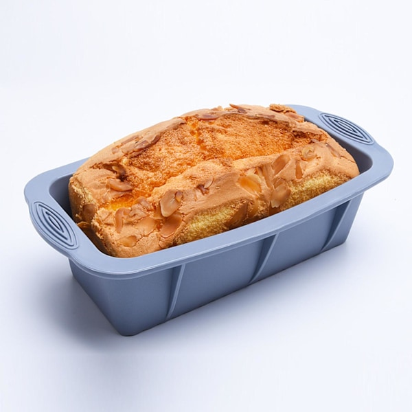 Silikon Bakform, BPA-Fri Kaksform i Mjukt & Tvätbart Material, Brödform för Toast, Kakor, DIY-Verktyg för Mikrovågsugn, Ugn grey