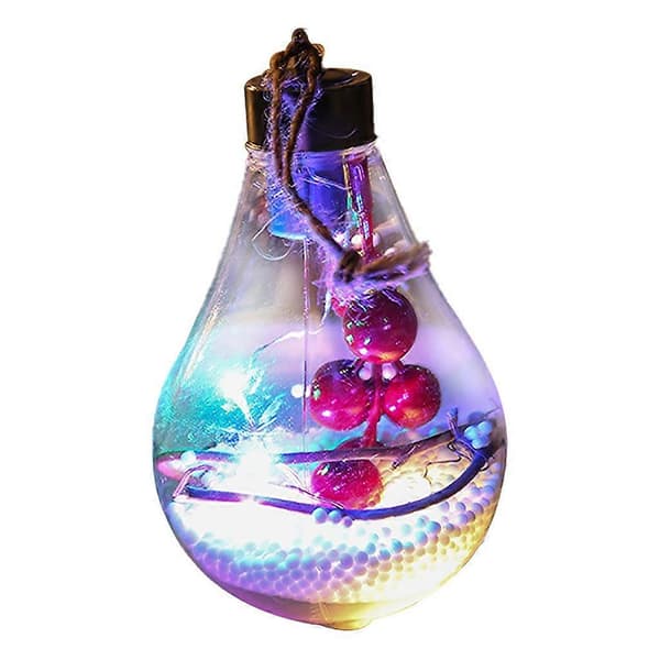 Julepynt LED Transparent Julefestival Hengelampe Gave Hul b