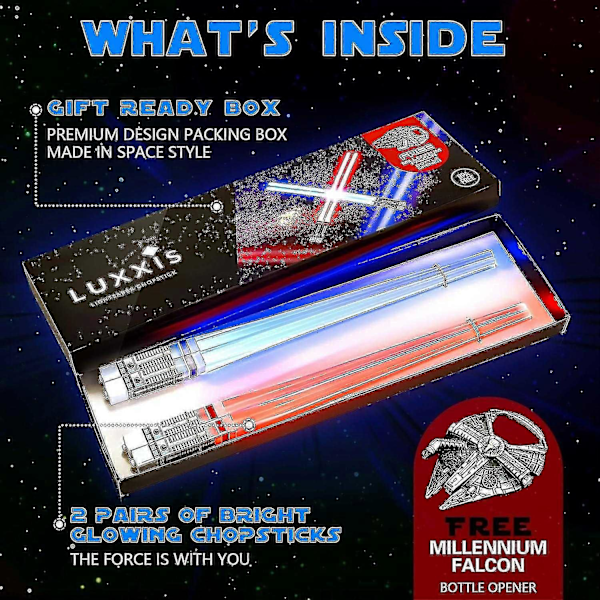 Lysende Lysstabel Pinner Lysende Glowing Pinner For Star Wars Gaver Sett Temafest Morsom [2 Par